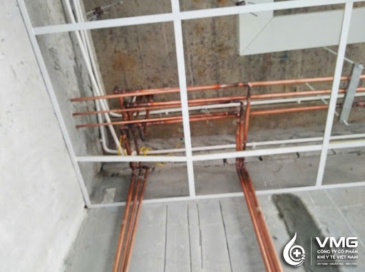 Mạng lưới đường ống đồng khí y tế