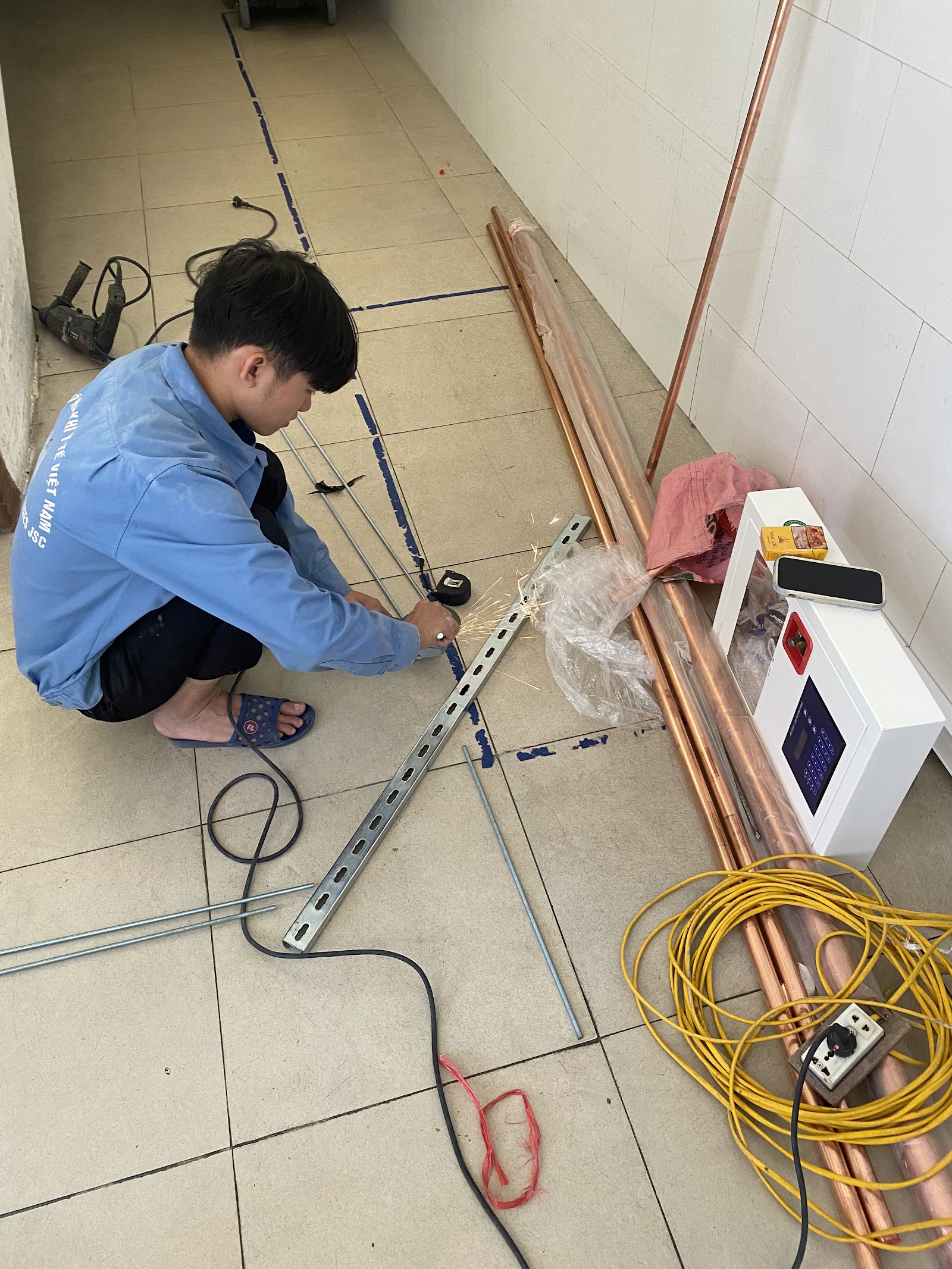 VMG thi công hệ thống khí y tế tại Bệnh viện Đa khoa Thanh Nhàn - hạng mục 1